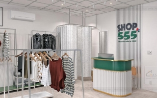 Lưu ý khi thiết kế shop quần áo phong cách hiện đại